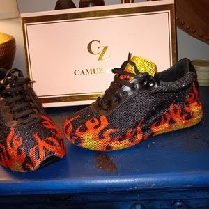 Camuzares Rhinestone sneakers